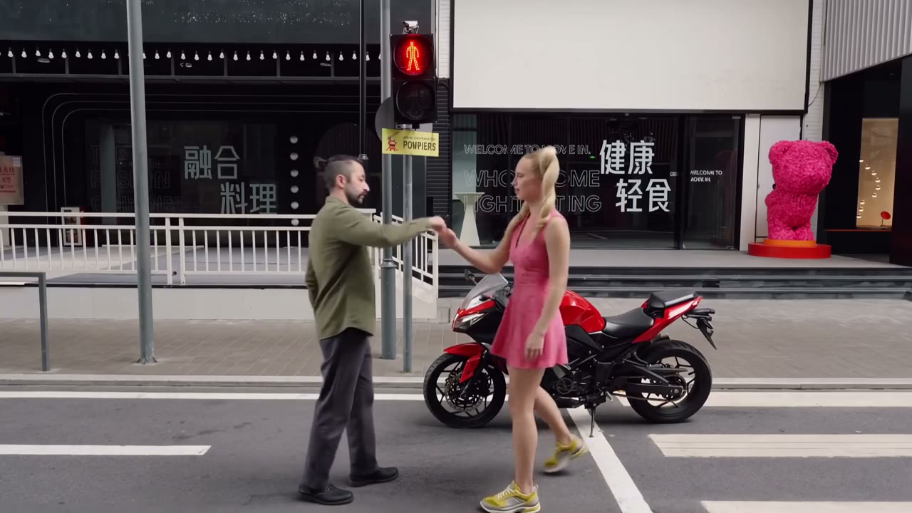 Follow the complete Crosswalk Dance AI sequence