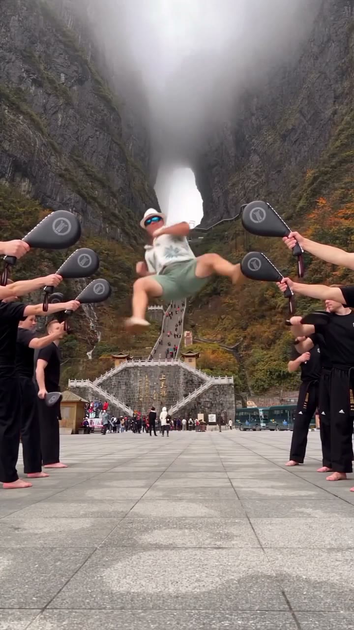 Follow the complete Kung Fu Kick AI sequence