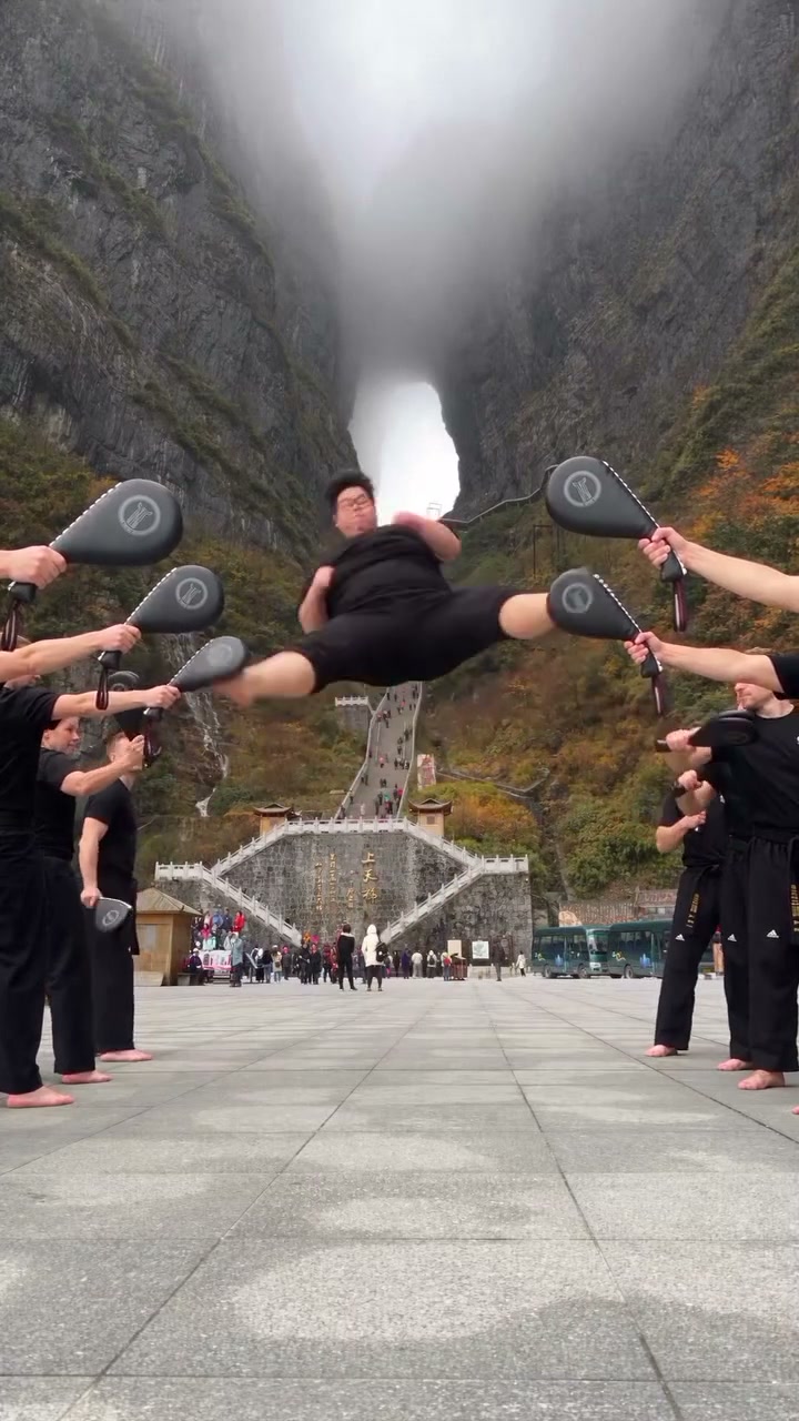 Kung Fu Kick AI reference showing a martial-arts action clip built around a moving kicker