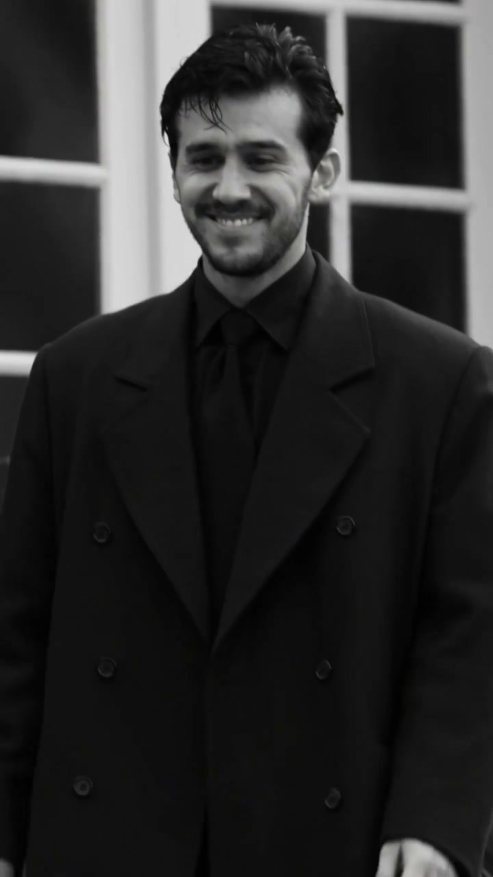 Noir Suit AI reference showing a monochrome character montage with a formal mood
